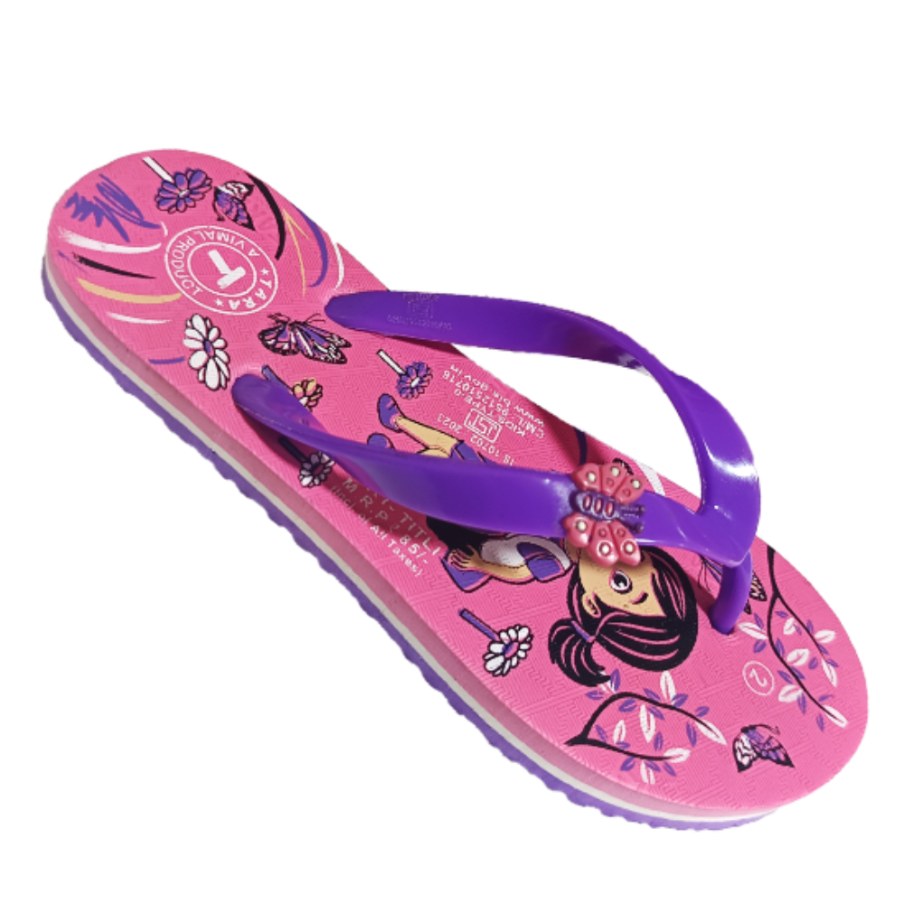 TARA Titli-Kids Rubber slippers 11*3 thumbnail 2