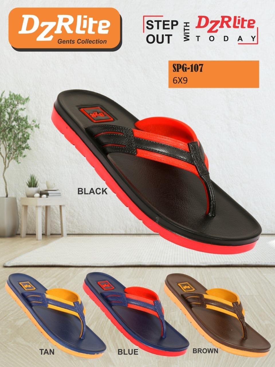 DZR SPG-107-Mens eva slipper 6*9